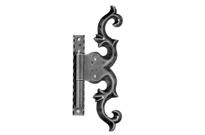 Hinge with Plate 270x100mm for Windows and Doors Galbusera Wrought Iron