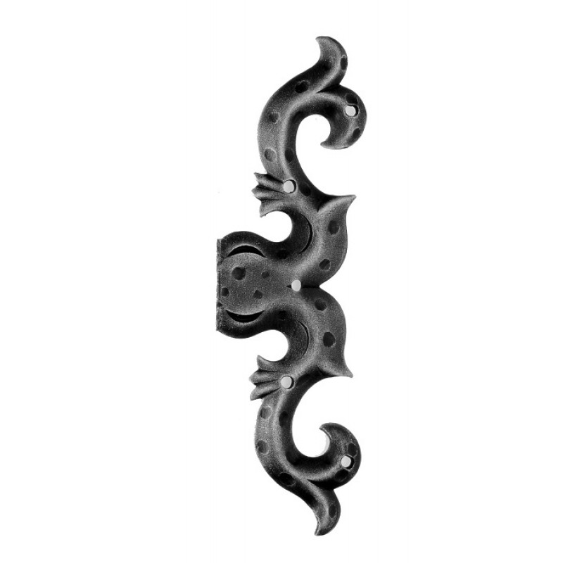 Feint Hinge with Plate 160x50mm for Windows and Doors Galbusera Wrought Iron