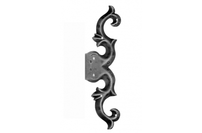 Feint Hinge with Plate 270x85mm for Windows and Doors Galbusera Wrought Iron