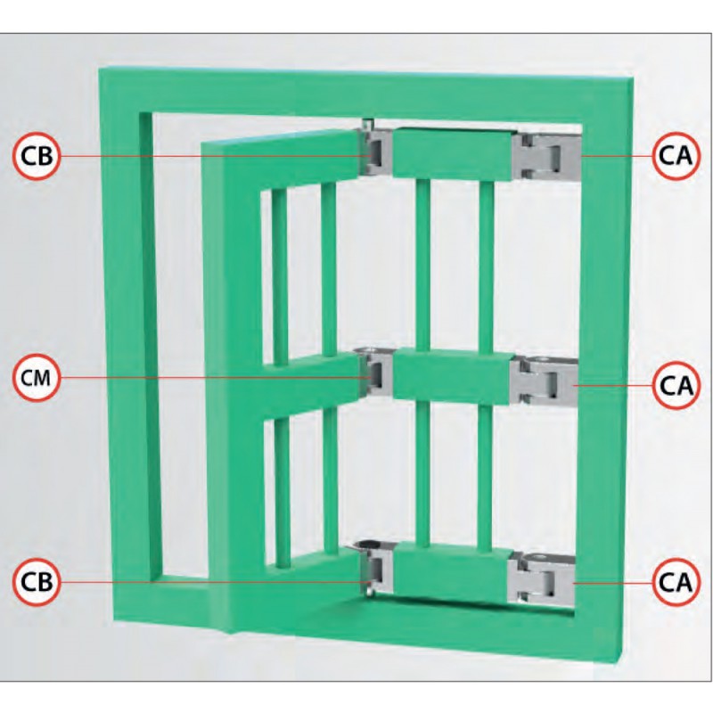 Heavy Duty Hinge for Grilles Various Types IBFM