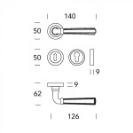 Charme Reguitti Vintage Brass Handle Rustic Style