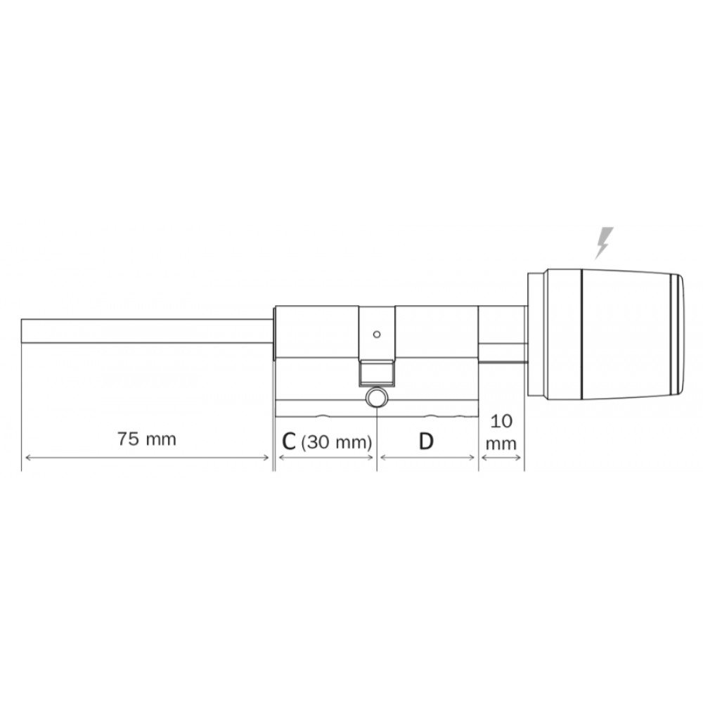 Libra Smart Cylinder For Armored Door Argo App Iseo Smartphone Opening