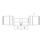 Libra cylinder Premium Double Player Argo App Iseo Opening With Smartphone