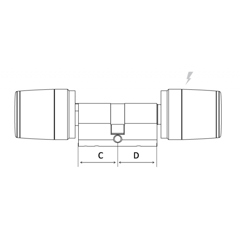 Libra cylinder Premium Double Player Argo App Iseo Opening With Smartphone