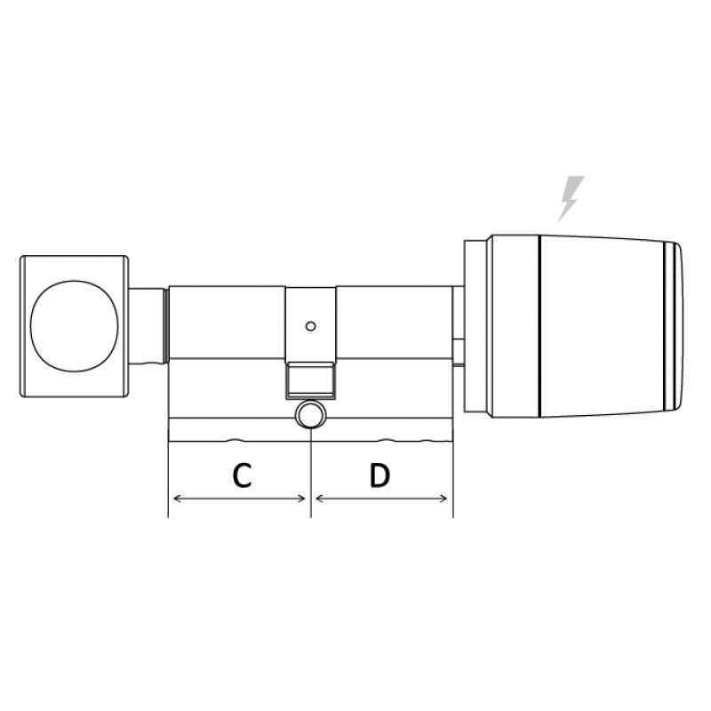 Libra Standard cylinder player and Knob Argo Iseo Opening with Smartphone App