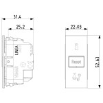 Switch VIMAR LINEA 30408 Do Not Disturb and Make Up Room