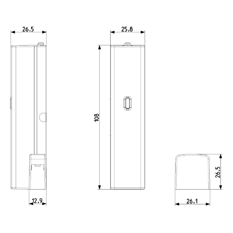 Magnetic Contact IoT Connected to Battery 03980 Vimar