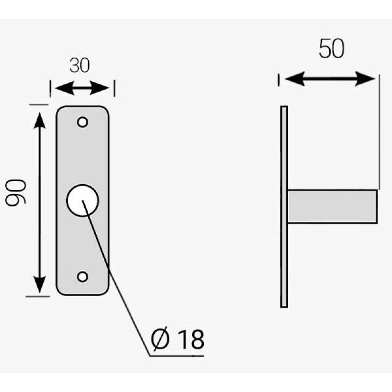 Blindy Anti-Burglary System Backplate with Graft Wall DN Safe Windows and Doors