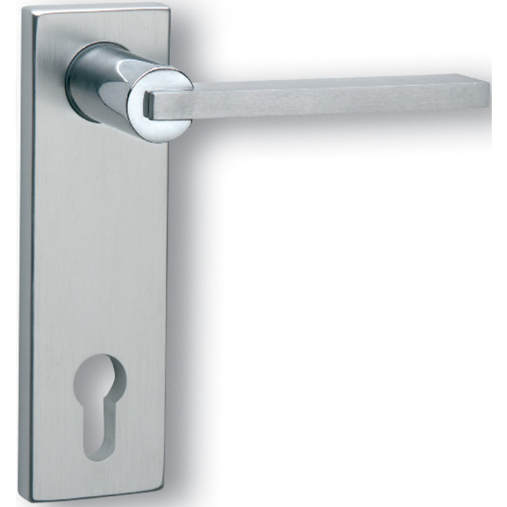 Pair of Ghidini Cartesio Q OCL-M4/F1 Lever Handles with Plate