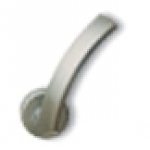 Pair of Ghidini Lever Handles Bella ZNS with Roses and Escutcheons