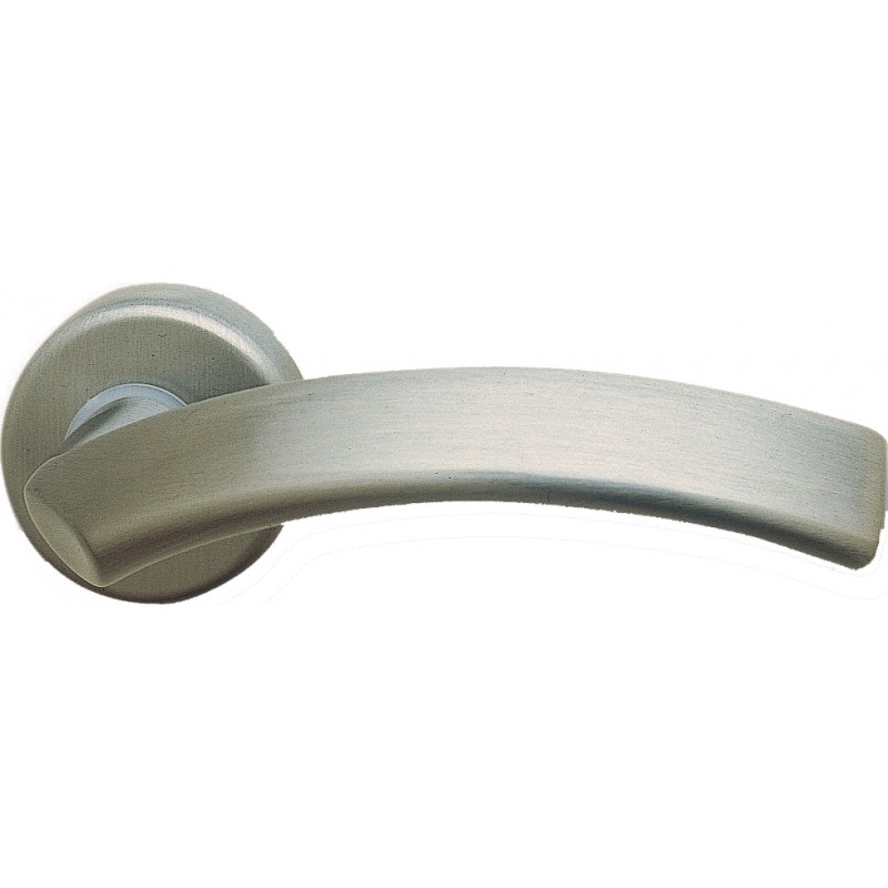 Pair of Ghidini Lever Handles Bella ZNS with Roses and Escutcheons