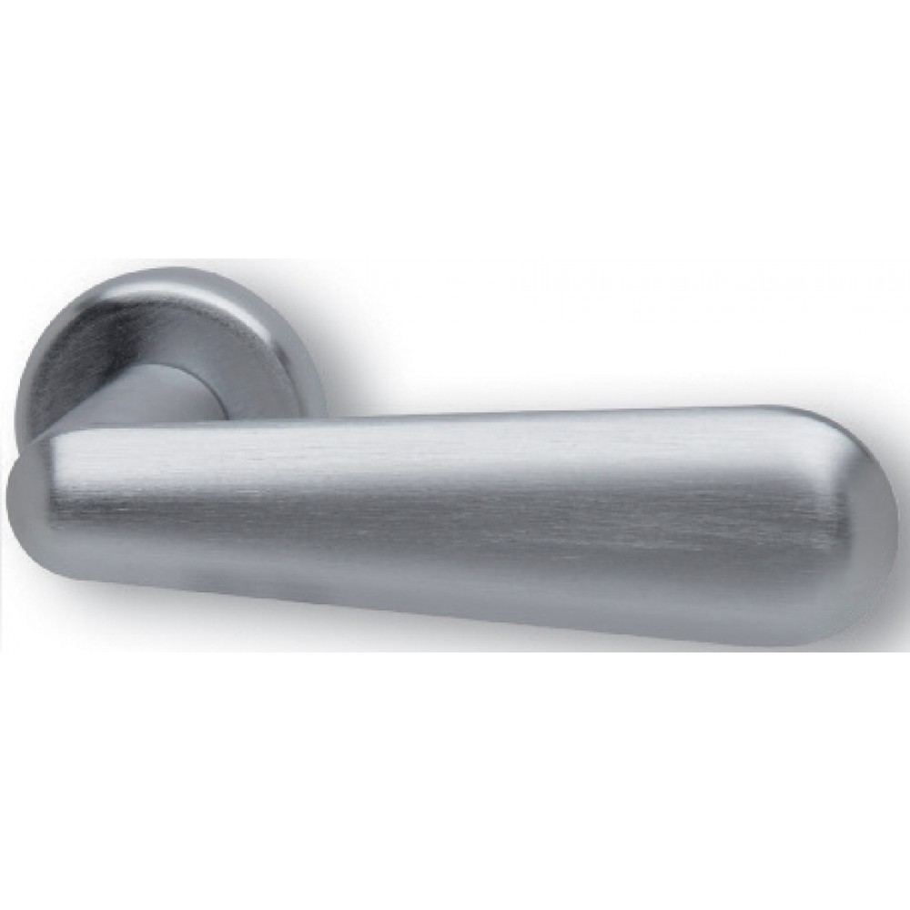 Pair of Ghidini Lever Handles Caddy ZCS with Roses and Escutcheons