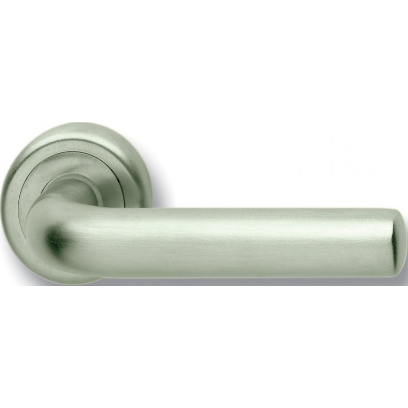 Pair of Ghidini Lever Handles Cinzia OCS M18 with Roses and Escutcheons