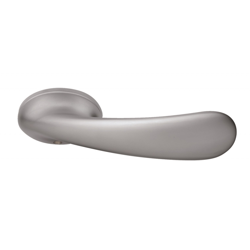 Pair of Ghidini Lever Handles Gran Prix ACP with Roses and Escutcheons