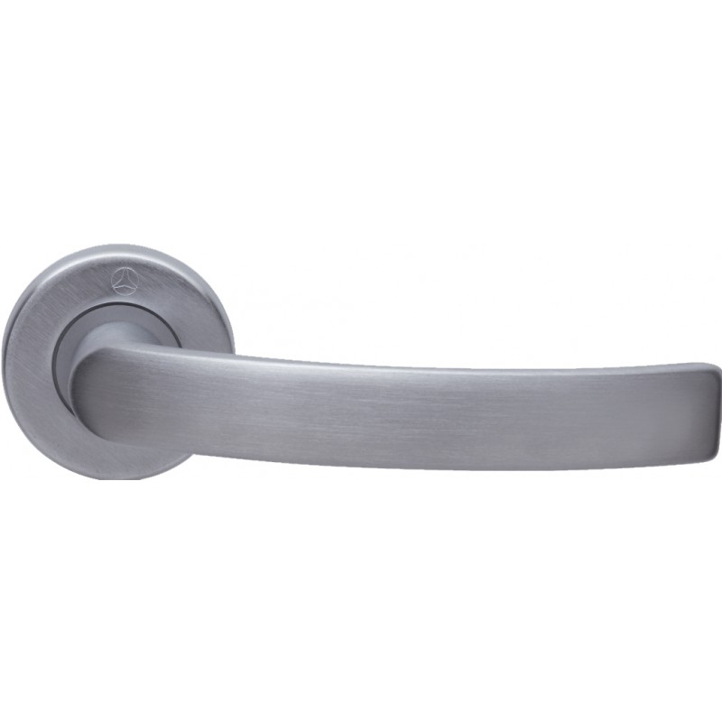 Pair of Ghidini Lever Handles Idea ZCS with Roses and Escutcheons