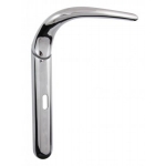 Pair of Ghidini Lever Handles Infinita OCL Model with Roses and Escutcheons