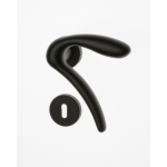 Pair of Ghidini Lever Handles Leonardo ANO with Roses and Escutcheons