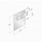 pba 2001.B.PLA Pair of Handles in Stainless Steel AISI 316L
