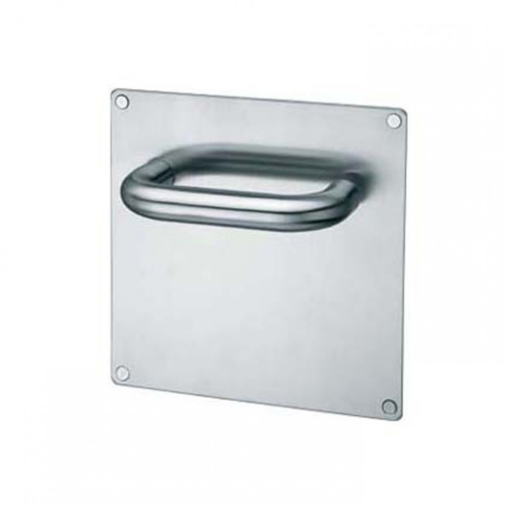 pba 2028B/2001 Pair of Handles with Plate in Stainless Steel AISI 316L
