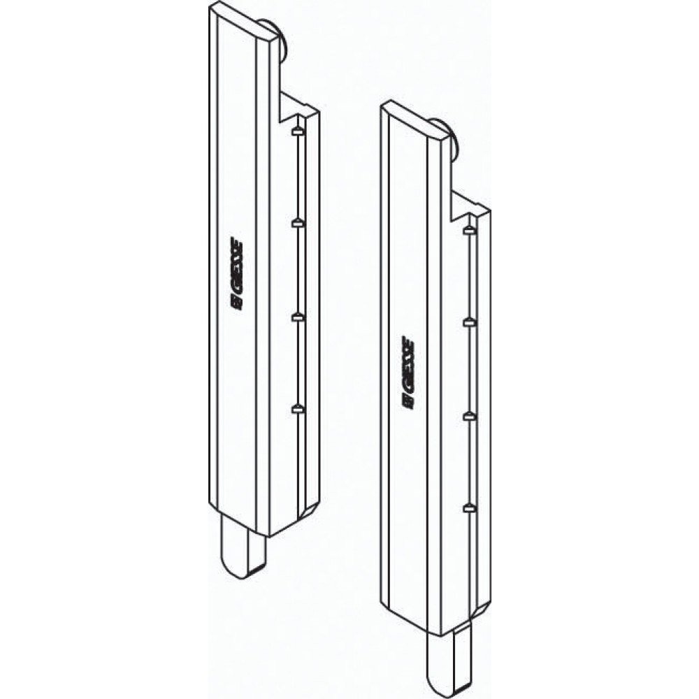 Couple Terminals Auctions Art.02141K Giesse; Silver Plus for Series R40