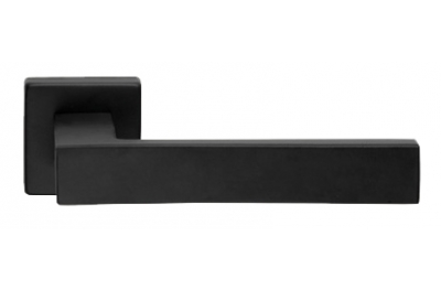 Conica Zincral Basic Linea Calì Matt Black Pair of Door Lever Handles