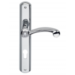 Cosmic Door Handle on Plate Linea Calì Crystal