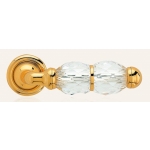 Crystal Gold Plated Door Handle on Rosette Linea Calì Crystal