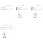Crystal Gold Plated Door Handle on Rosette Linea Calì Crystal