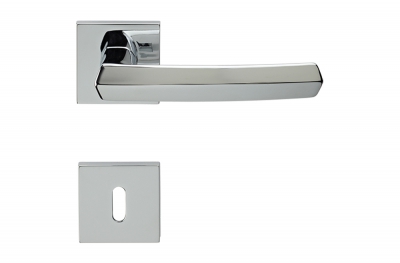 Dafne Door Handle With Square Rose for Modern-Vintage Architecture Linea Calì