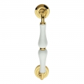 Dalia Door Pull Handle With White Porcelain Linea Calì Classic