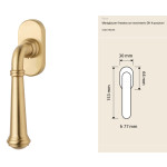 Decor Linea Calì Window Handle Neoclassical Elegance