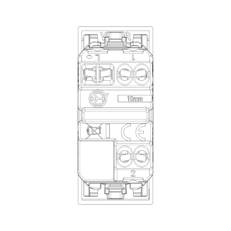 Diverter VIMAR LINEA 30004.B/C/G 1P 10 AX 250 V~