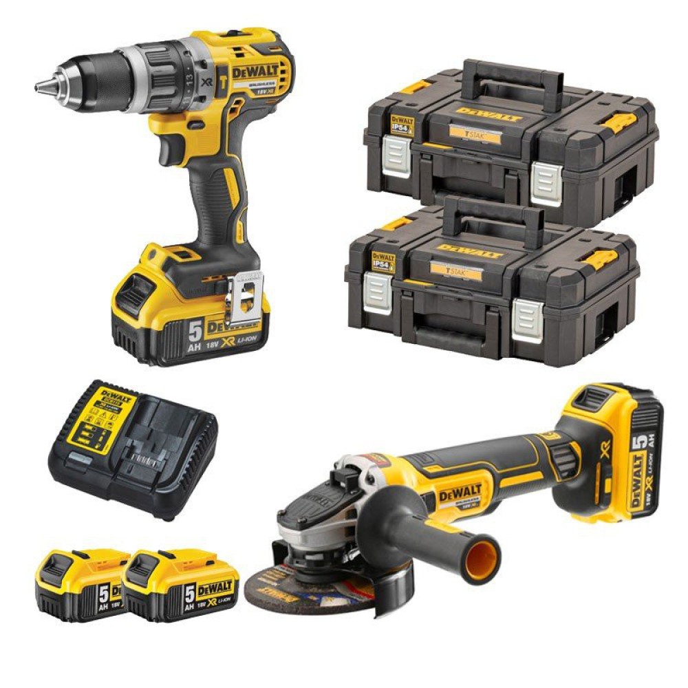 DeWALT Kit DWK402 (DCD796 + DCF887 + DCS331 + DCS391 + 2 x 5,0 Ah