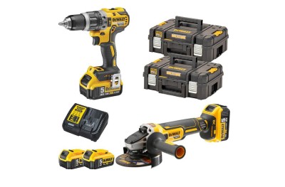 DeWalt DCK2153P2T Kit DCD796 Drill DCG405 Grinder