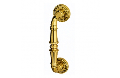 Diana Mignon Straight Pull Handle With Roses With Screw Covers Elegant Brass Not Passing Bal Becchetti