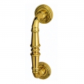 Diana Mignon Straight Pull Handle With Roses With Screw Covers Elegant Brass Not Passing Bal Becchetti