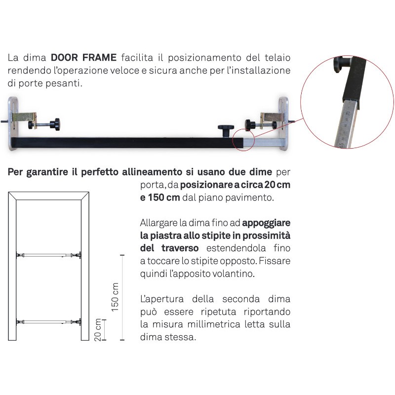PosaClima InDoor Door Frame Template for Door Frame Assembly
