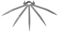 Bollard with Spikes for Small Pipes 33 mm Anti-theft Grimpo