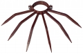 Anti-theft Deterrent Grimpo Diameter 80 mm with Spikes for External Pipes