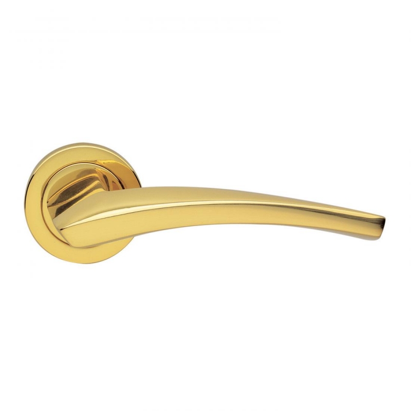 Dune Design Manital Polished Brass Door Lever Handles