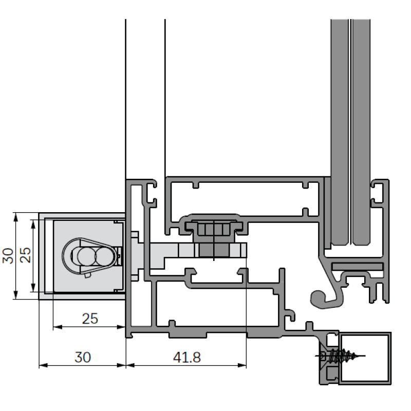 E-LOCK ULTRAFLEX UCS Linear Actuator for Perimeter Hardware