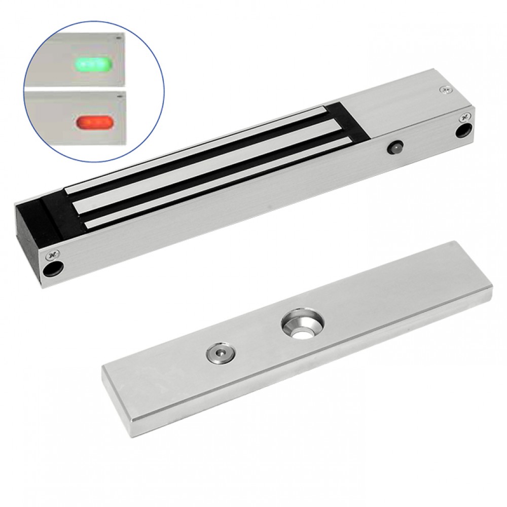 Micro Electromagnetic Lock with Sensor and LED 12800M Opera Safety Series
