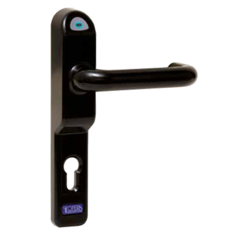 Electrically Operated Handle Black for Metal Glass Fire Doors 40600 Opera