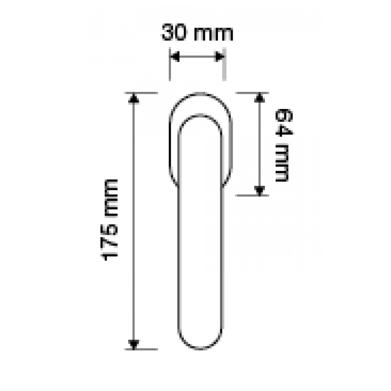 Elika Crystal Dry Keep Window Handle Linea Calì Crystal