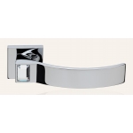 Elios Crystal Polished Chrome Door Handle on Rosette Linea Calì Crystal