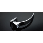 Elios Crystal Polished Chrome Door Handle on Rosette Linea Calì Crystal