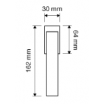 Elios Crystal Dry Keep Window Handle Linea Calì Crystal