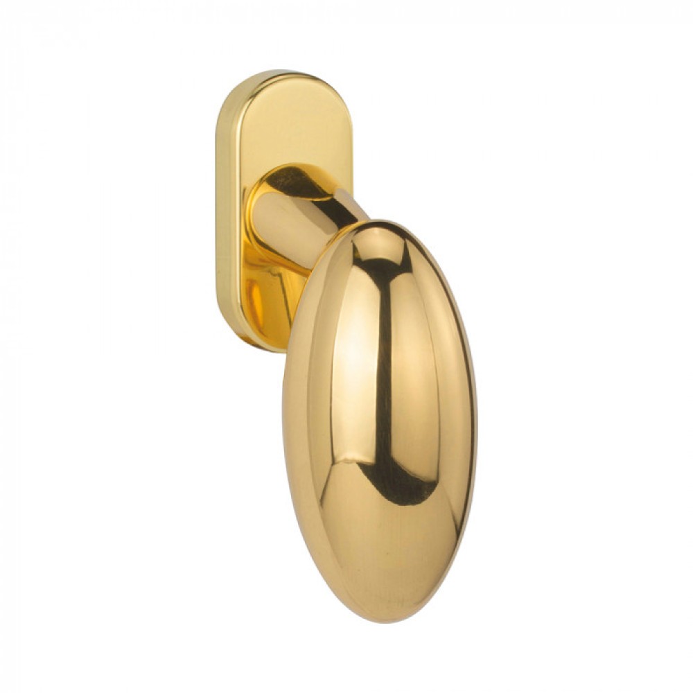 Ellisse Reguitti Brass DK Handle for Window Egg Shape