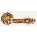 Epoca French Gold Door Handle on Rosette Linea Calì Vintage