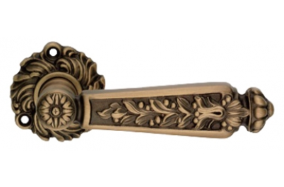 Epoca Patinè Mat Door Handle on Rosette Linea Calì Vintage